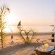 beach with a romantic setting on Benguerra island, Mozambique